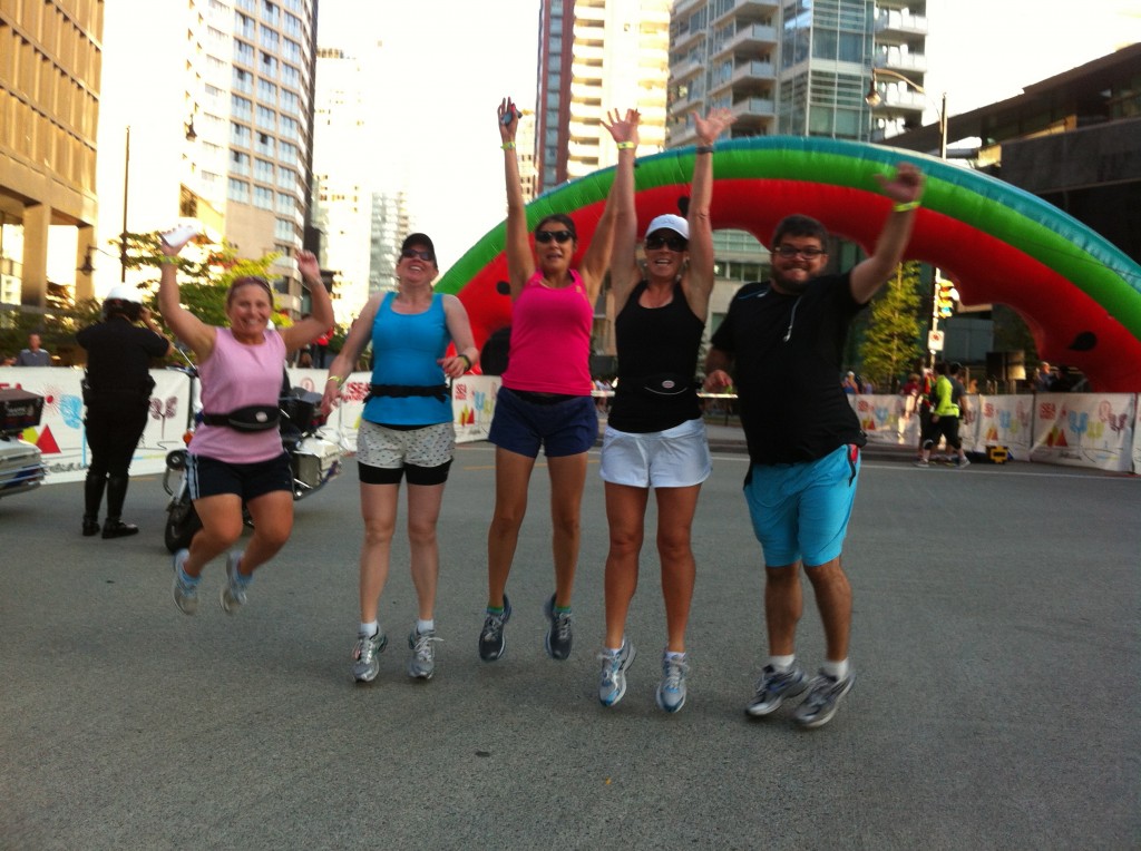 My running friends and I at SeaWheeze 2012