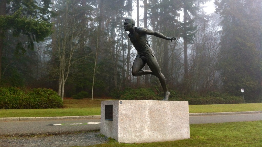 Harry Jerome Monument in Stanley Park 