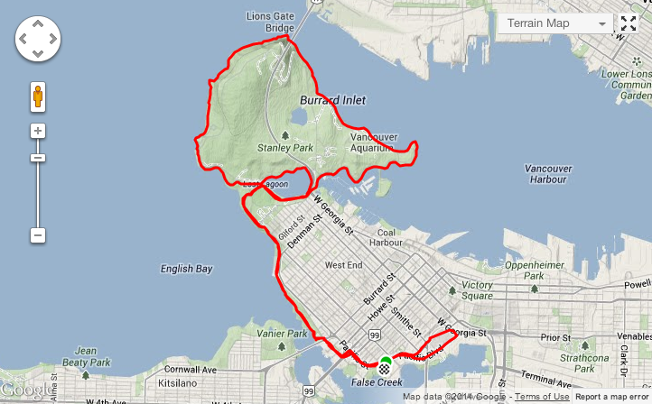 First Half Marathon course map.