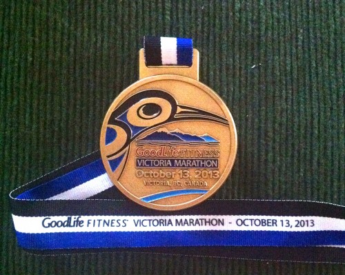 GoodLife Fitness Victoria Marathon Finisher's Medal
